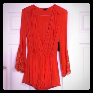 Brand New Coral Guess Romper!